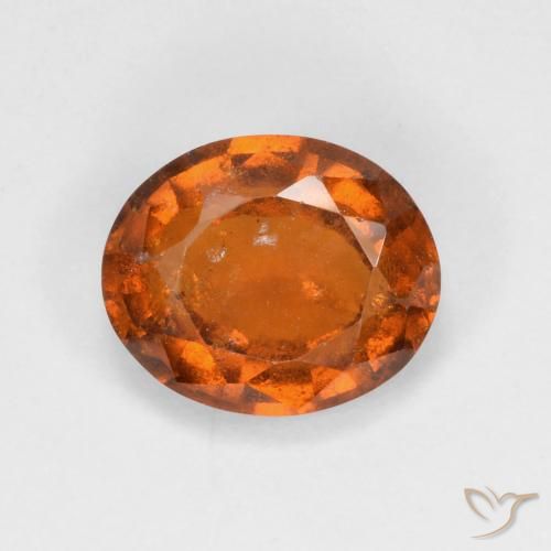 2.93ct Natural Laranja médio-escuro granada hessonita, oval, VS-SI