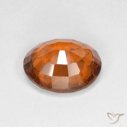 granada hessonita Laranja médio-escuro Natural 2.93ct, oval, VS-SI