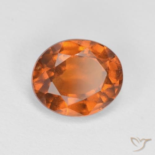 granada hessonita Laranja Profundo Natural 1.82ct, oval, VS
