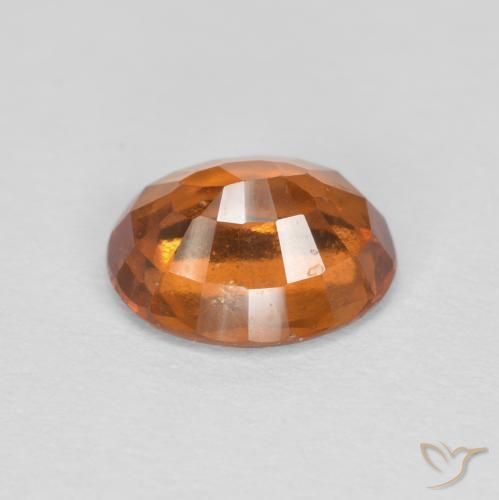 granada hessonita Laranja amarelado Natural 1.56ct, oval, VS