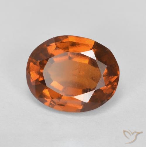 2.06ct Natural Laranja Profundo granada hessonita, oval, VS