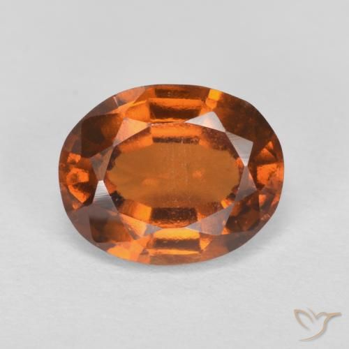 granada hessonita Laranja Profundo Natural 2.06ct, oval, VS