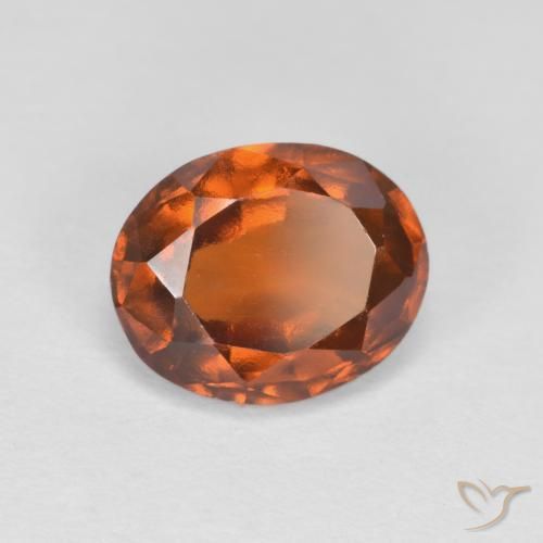 1.57ct Natural âmbar laranja granada hessonita, oval, VS