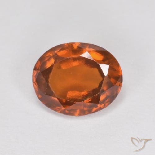 granada hessonita âmbar laranja Natural 1.57ct, oval, VS