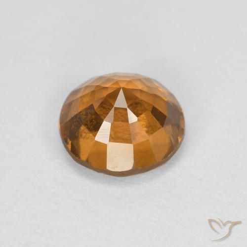 granada hessonita Laranja Médio Natural 0.97ct, Redondo, VS