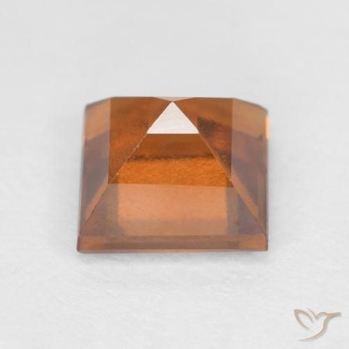 granada hessonita Laranja Profundo Natural 1.47ct, Quadrado, VS