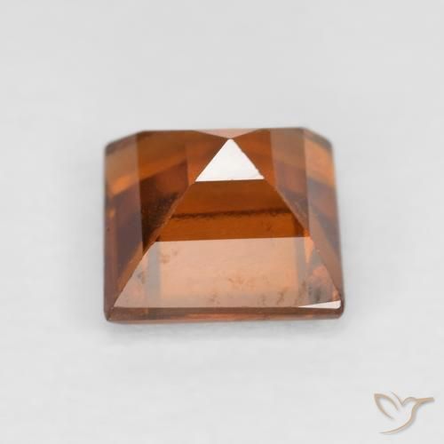 granada hessonita Laranja amarelado Natural 1.49ct, Quadrado, VS
