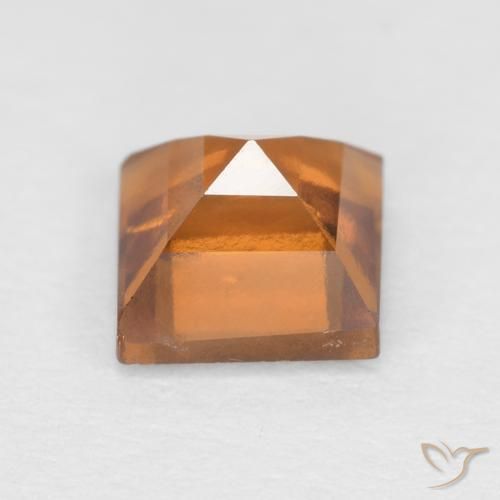 granada hessonita Laranja amarelado Natural 0.94ct, Quadrado, VS