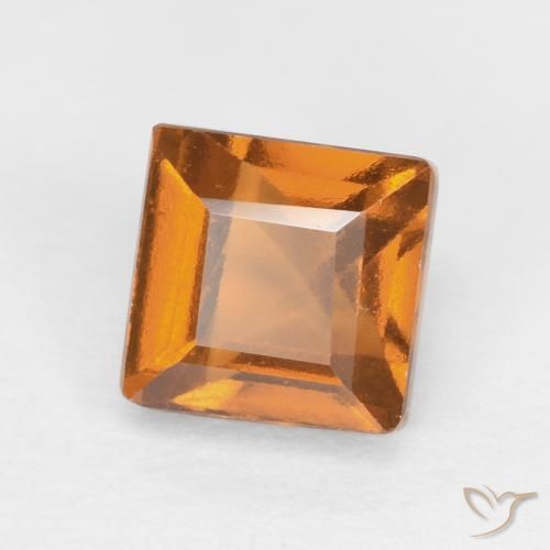 granada hessonita laranja marrom Natural 1.07ct, Quadrado, VS