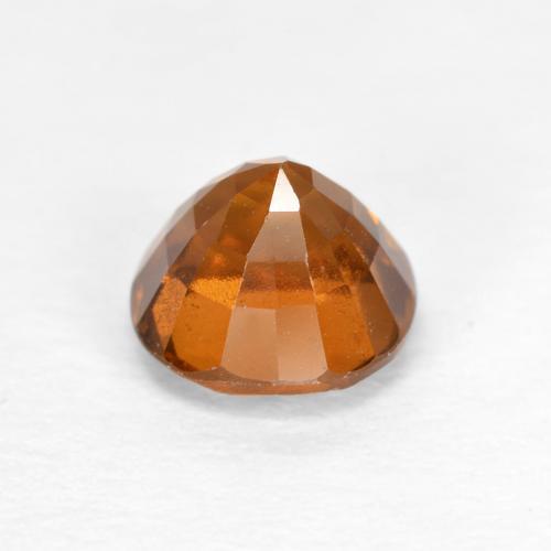 Granada hessonita laranja natural 1,15ct, corte redondo, VS