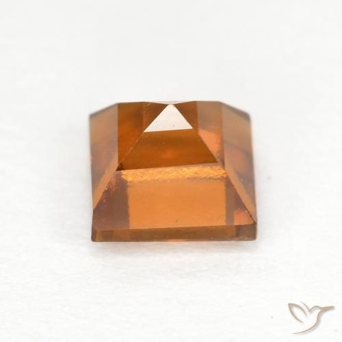 granada hessonita laranja marrom Natural 1.00ct, Quadrado, VS