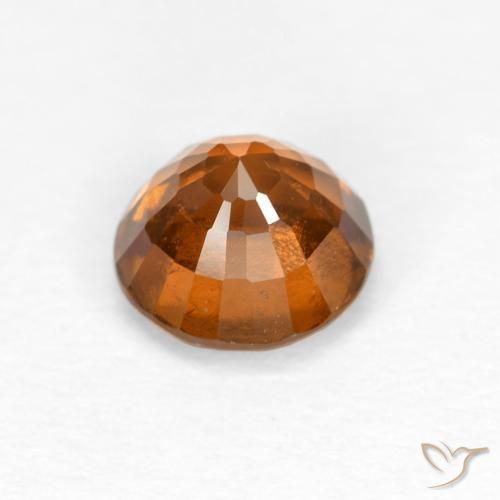 granada hessonita Laranja Médio Natural 1.05ct, Redondo, VS