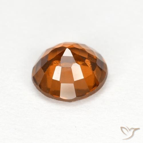 granada hessonita Laranja médio-escuro Natural 1.06ct, Redondo, VS