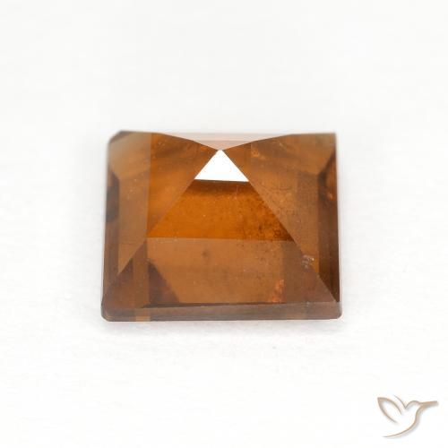 granada hessonita Laranja Profundo Natural 1.82ct, Quadrado, VS