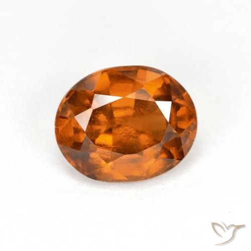 1.90ct Natural Laranja Profundo granada hessonita, oval, VS