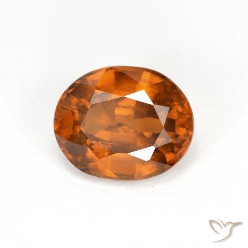 granada hessonita Laranja Profundo Natural 1.90ct, oval, VS