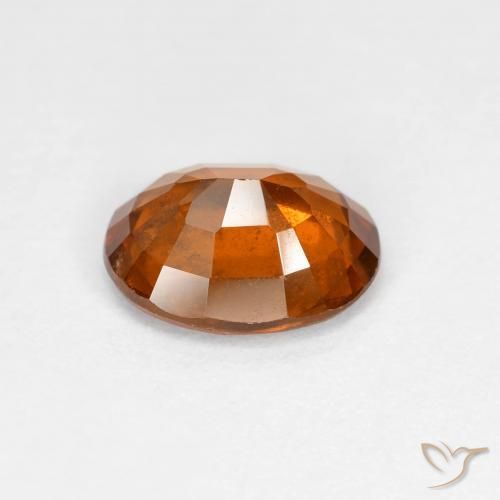 granada hessonita laranja avermelhado Natural 1.86ct, oval, VS-SI