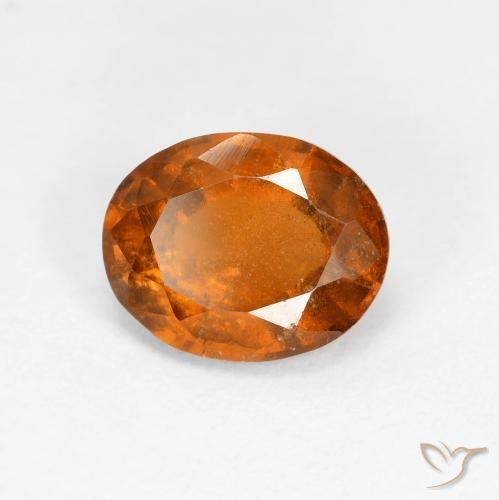 granada hessonita Laranja Profundo Natural 1.69ct, oval, VS