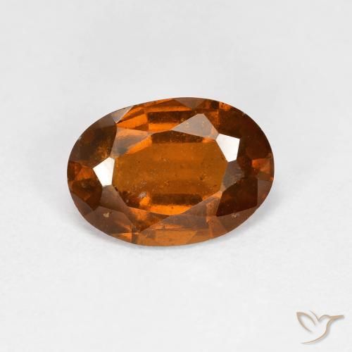 1.79ct Natural Laranja escuro granada hessonita, oval, VS-SI
