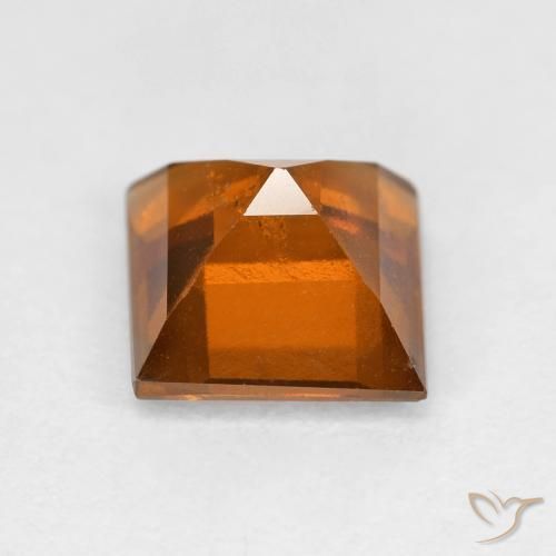 granada hessonita Laranja Profundo Natural 1.79ct, Quadrado, VS-SI
