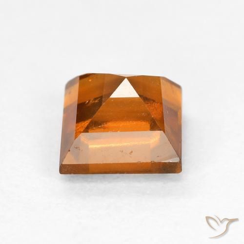 granada hessonita Laranja médio-escuro Natural 1.05ct, Quadrado, VS-SI