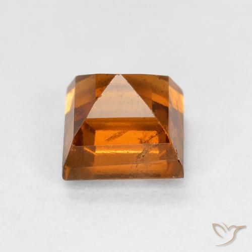 granada hessonita Laranja médio-escuro Natural 1.08ct, Quadrado, VS-SI