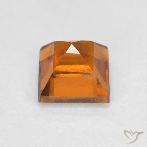 granada hessonita Laranja médio-escuro Natural 0.97ct, Quadrado, VS
