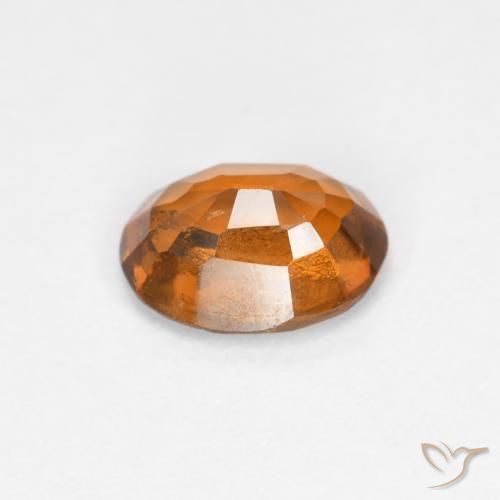granada hessonita Laranja amarelado Natural 0.78ct, oval, VS