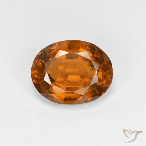 1.34ct Natural Laranja Profundo granada hessonita, oval, VS
