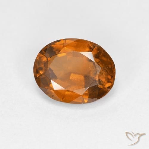 granada hessonita Laranja Profundo Natural 1.34ct, oval, VS