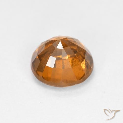granada hessonita Laranja amarelado Natural 1.06ct, Redondo, VS