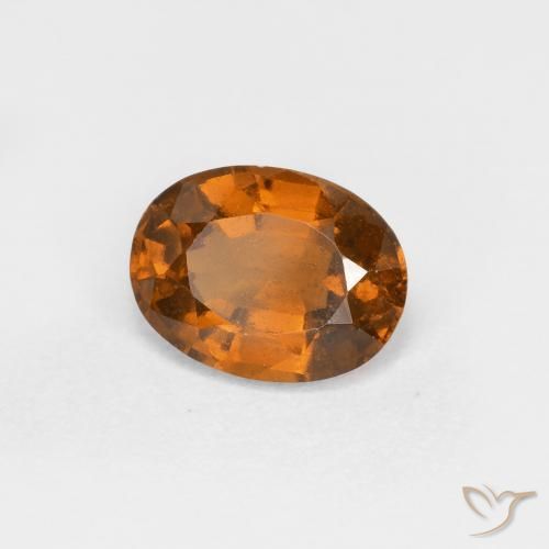 granada hessonita terra laranja Natural 1.16ct, oval, VS
