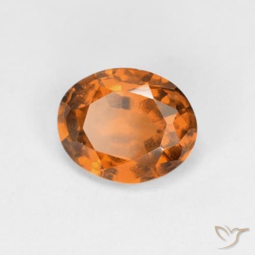 granada hessonita âmbar laranja Natural 1.10ct, oval, VS