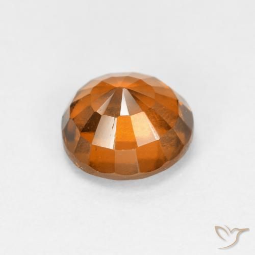 granada hessonita Laranja Médio Natural 1.18ct, Redondo, VS