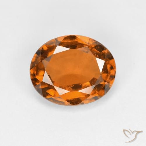 2.03ct Natural Laranja amarelado granada hessonita, oval, VS