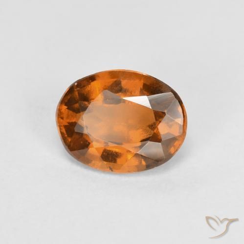 granada hessonita Laranja Profundo Natural 0.83ct, oval, VS