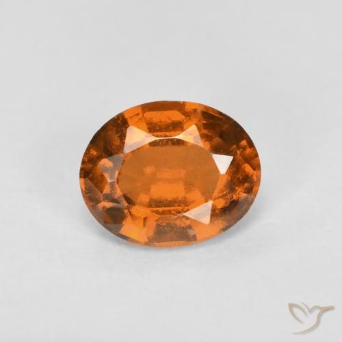 0.83ct Natural Laranja Médio granada hessonita, oval, VS