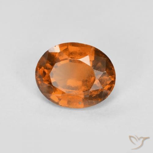 granada hessonita Laranja Médio Natural 0.83ct, oval, VS
