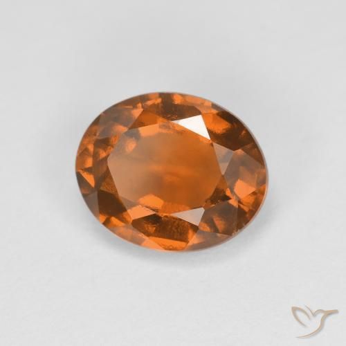 granada hessonita Laranja médio-escuro Natural 1.99ct, oval, VS