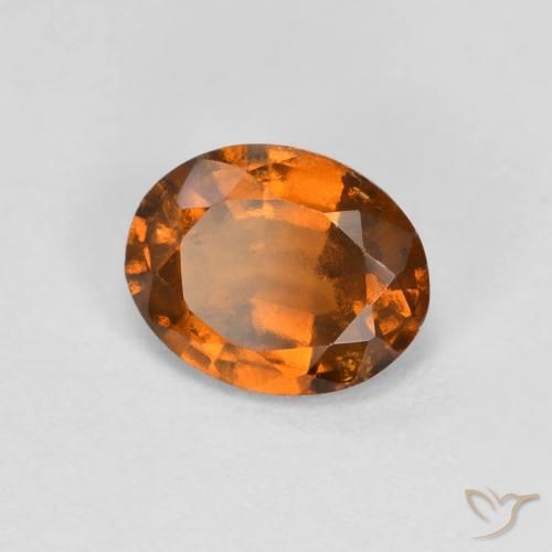 granada hessonita Laranja Médio Natural 1.23ct, oval, VS