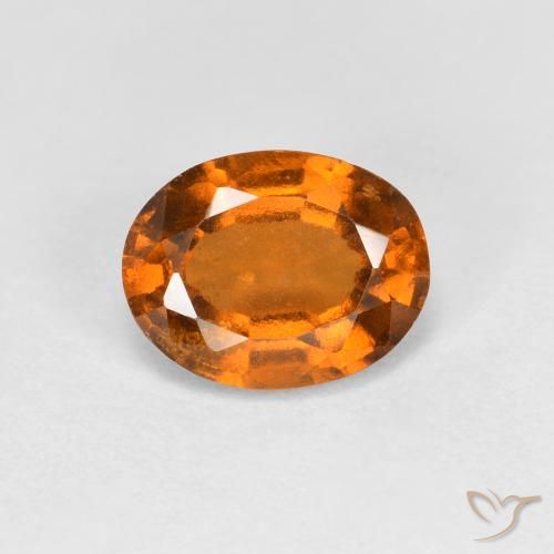 1.27ct Natural Laranja Médio granada hessonita, oval, VS