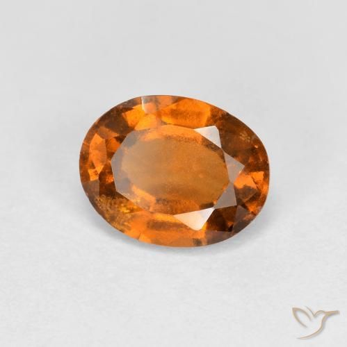 granada hessonita Laranja Médio Natural 1.27ct, oval, VS
