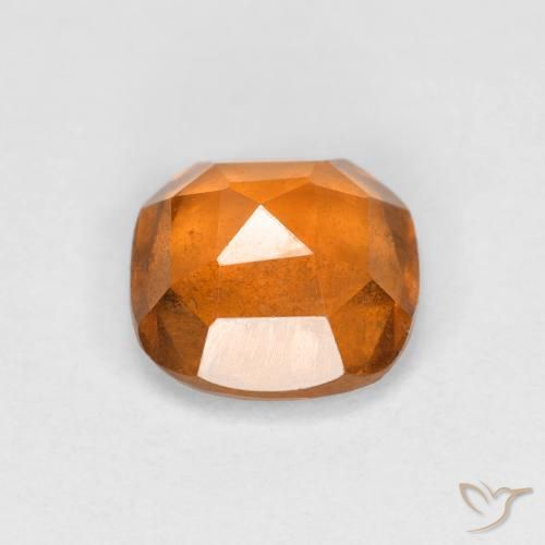 granada hessonita Laranja Médio Natural 1.19ct, Almofada, VS