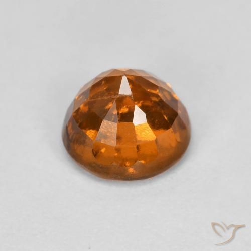 granada hessonita Laranja Médio Natural 1.02ct, Redondo, VS