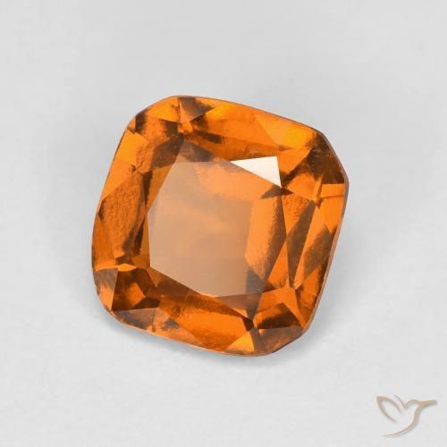 granada hessonita Laranja amarelado Natural 1.38ct, Corte Octógono / Esmeralda, VS