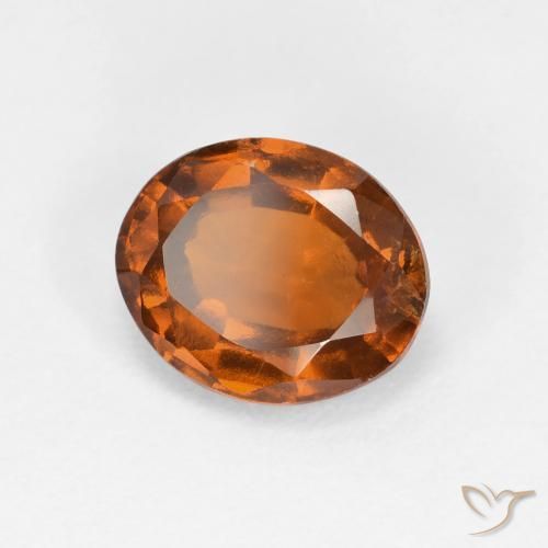 granada hessonita Laranja Profundo Natural 2.00ct, oval, VS