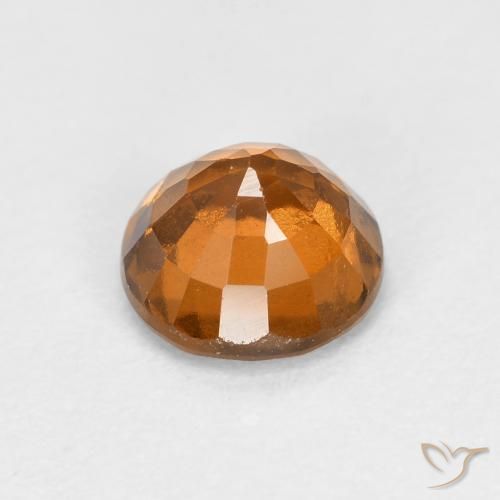 granada hessonita Laranja amarelado Natural 1.15ct, Redondo, VS