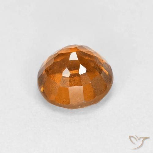 granada hessonita terra laranja Natural 1.03ct, Redondo, VS