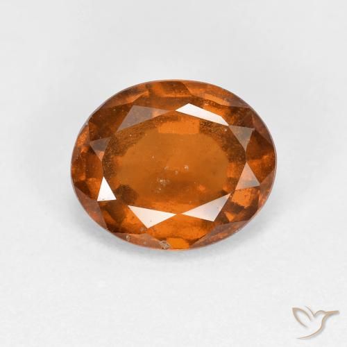2.30ct Natural Laranja médio-escuro granada hessonita, oval, VS