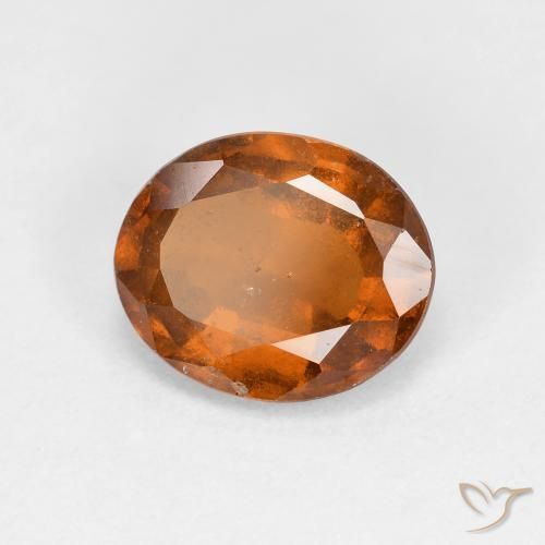 granada hessonita Laranja médio-escuro Natural 2.30ct, oval, VS